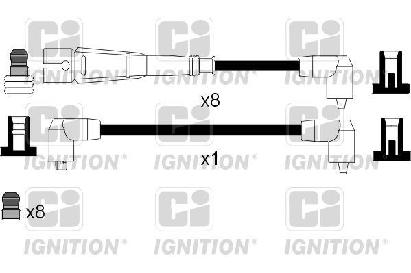 QUINTON HAZELL Sytytysjohtosarja XC1024